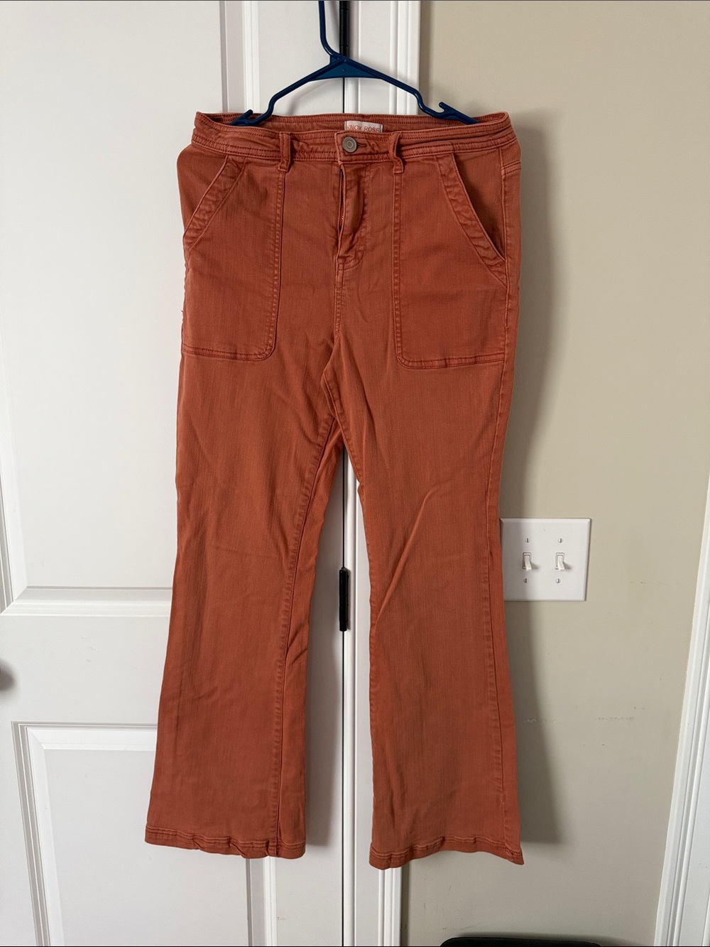 Knox Rose Terracotta Flare Jeans